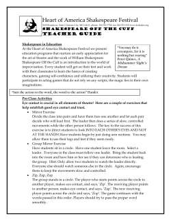 Shakespeare Off the Cuff Teachers` Guide