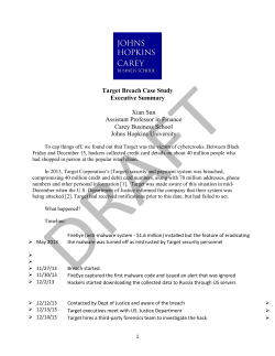 Target Breach Case Study Executive Summary