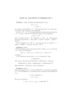 Solutions to Problem Set 4