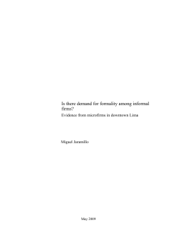 Is there demand for formality among informal firms?