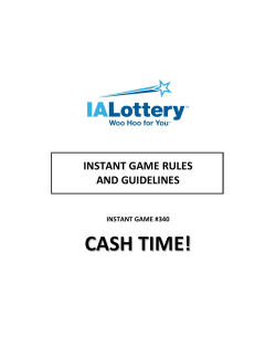 Cash Time Game Rules PDF