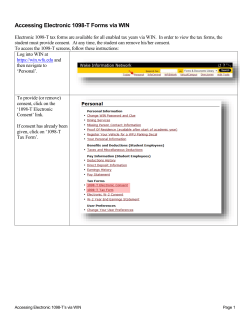 Accessing Electronic 1098