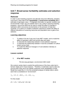 Unit 1: Introduction to the workshop