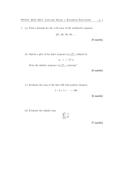 PD155, 2016&ndash;2017, January Exam + Example Solutions p. 1 1. (a
