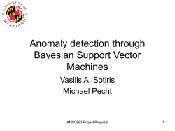 Anomaly detection through Bayesian Support Vector