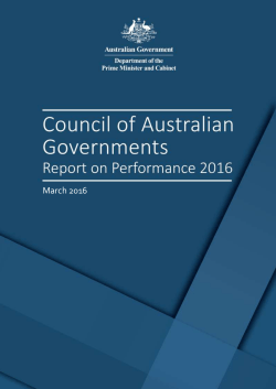 COAG - Report on Performance 2016 - DOCX 8.7 MB