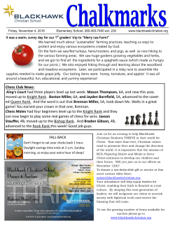 FALL BACK Chess Club News: King`s Court had three players level