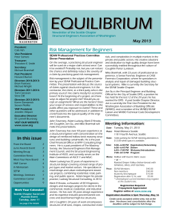 equilibrium - Structural Engineers Association of Washington