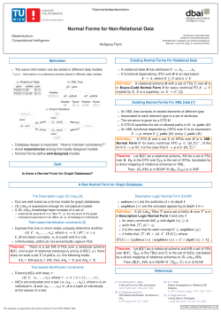 Normal Forms for Non-Relational Data