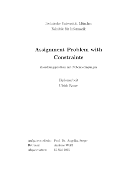 Assignment Problem with Constraints