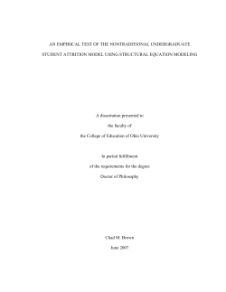 AN EMPIRICAL TEST OF THE NONTRADITIONAL