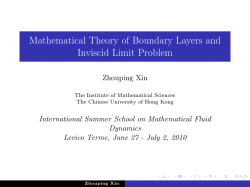 Mathematical Theory of Boundary Layers and Inviscid Limit