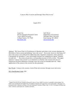 Concave Risk Aversion and Strongly More Risk Averse August