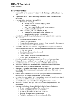 IMPACT Speakers Chair