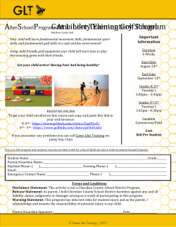 Game Like Training Golf Program AfterSchoolProgram At Liberty