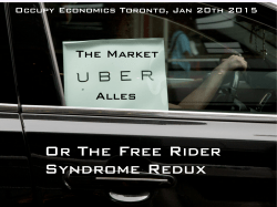 Or The Free Rider Syndrome Redux