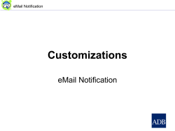 eMail Notification