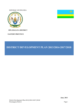 Rwamagana DDP Final - Rwamagana district