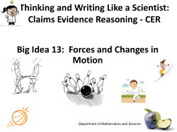CER Conclusion writing Sept 2014
