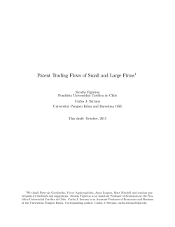 Patent Trading Flows of Small and Large Firms