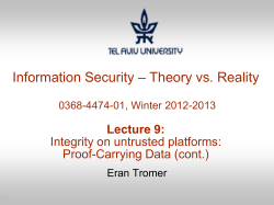 pptx - Cs Team Site | courses.cs.tau.ac.il