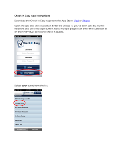 Check-in Easy Tutorial