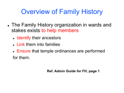 Overview of Family History training.(PPT.1.2mb)