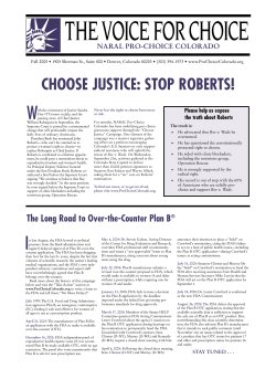 choose justice: stop roberts! - NARAL Pro
