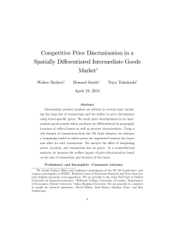 Competitive Price Discrimination in a Spatially Differentiated