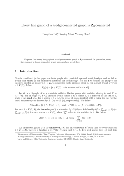 Every line graph of a 4-edge-connected graph is Z3