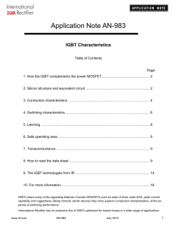 IGBT Characteristics - Infineon Technologies