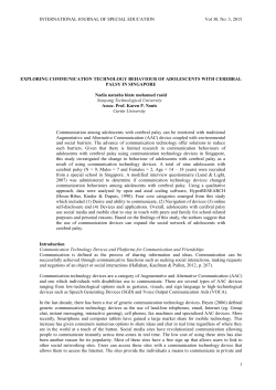 Exploring Communication Technology Behaviour of Adolescents