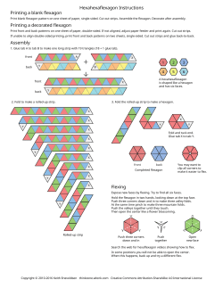Hexahexaflexagon Instructions Printing a blank