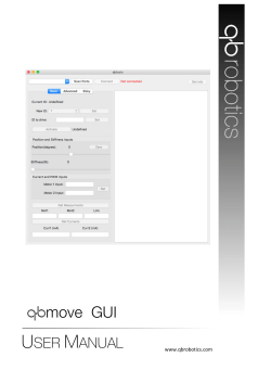 move GUI - qbrobotics