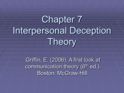 Chapter 1 Talk About Theory