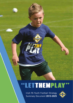 IFA Youth Strategy - Irish Football Association