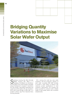 Bridging Quantity Variations to Maximise Solar Wafer Output