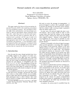 Formal analysis of a non-repudiation protocol