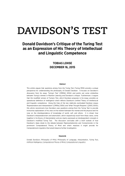 davidson`s test