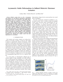 Asymmetric Stable Deformations in Inflated