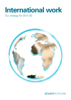 International work: Our strategy for 2017-20
