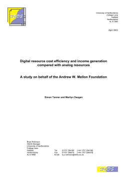 Digital resource cost efficiency and income generation compared