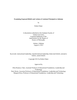 Examining Espoused Beliefs and Actions of