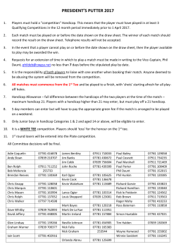 president`s putter - La Grande Mare Golf Club Guernsey