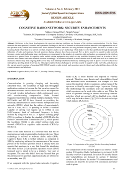 cognitive radio network: security enhancements