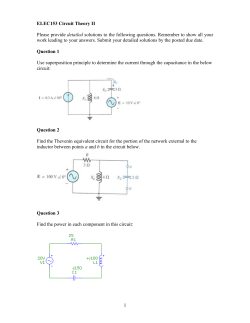 ELEC151 Circuit Theory II
