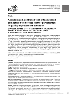 A randomized, controlled trial of team-based