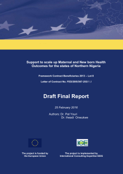 Draft Consolidated MNCH MTE ReportV2