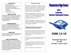 2017 LADY ROO BASKETBALL CAMP