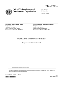 United Nations Industrial Development Organization